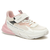 Кеды для девочки (CROSBY) белый/розовый верх-искусственная кожа/текстиль подкладка-текстиль арт.238064/04-04