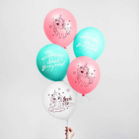 Шар воздушный 05шт/наб. 30см "Волшебство сияет. Единорожка" арт.5035653