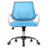 Кресло для оператора хром сетка Ergoplus light голубой (8)
