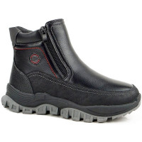 Ботинки для мальчика (B&G) черные верх-искусственная кожа подкладка -искуственный мех артикул m-bg-5356-4A