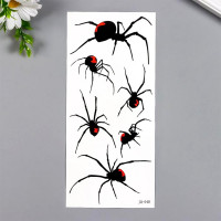 Татуировка на тело "Пауки" 21*9,5см арт.6302368