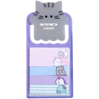 Клейкая бумага для заметок 50x25 мм и 50x12 мм, 4x20 листов (deVENTE) deVENTE. Ghost Meow арт.2010517