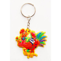 Брелок СИМВОЛ ГОДА "Петушок с подарками" 5см арт.42222/48