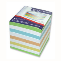 Блок для записи цветной, размер 8*8*8 не склеенный 80г/м2