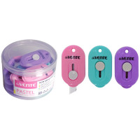 Нож канцелярский 09мм deVENTE Pastel пластиковое направляющее, длина ножа 6,3см арт.4090100