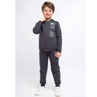 Брюки спортивные для мальчика арт.CLE 825604-01а_п размер 34/134-42/158 цвет темно-серый