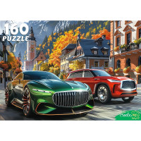 Пазл 160 элементов Авто в красивом городе (РК) арт. Ф160-4539