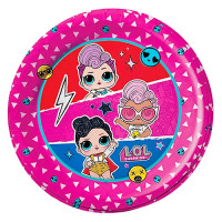 Тарелки бумажные "LOL трехцветные" 6шт/наб. D-18см арт.1199050