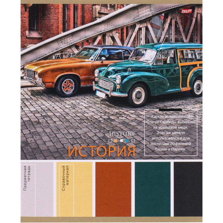 Тетрадь предметная 36 листов (Profit) PANTONE История арт.36-9315