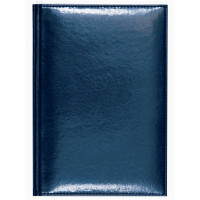 Ежедневник А6 недат. к/з Attomex "Visa" темно-синий, 136л, 2 ляссе арт.2035626