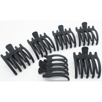 Краб для волос пластик боковой 6,5см черный артикул KP-1267