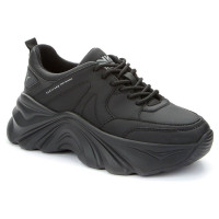 Кроссовки для девочки (CROSBY) черный верх-искусственная кожа подкладка-байка арт.438122/02-06