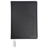 Ежедневник А5 2026 к/з deVENTE "Seattle" черный, крем.бумага, 168л, 2 ляссе арт.2232651