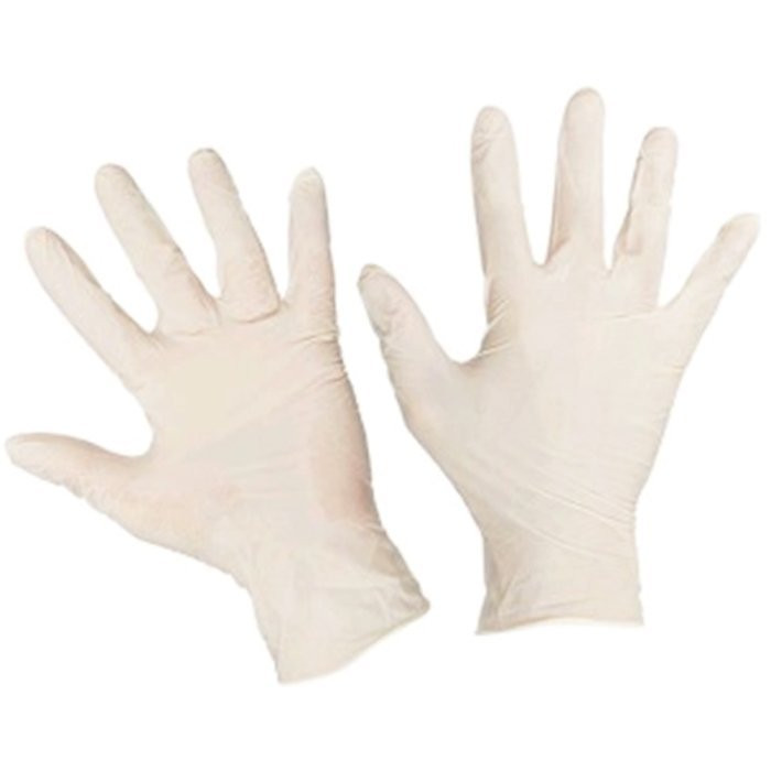 Перчатки латексные белые размер XL 1 пара