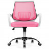 Кресло для оператора хром сетка Ergoplus light розовый (4)
