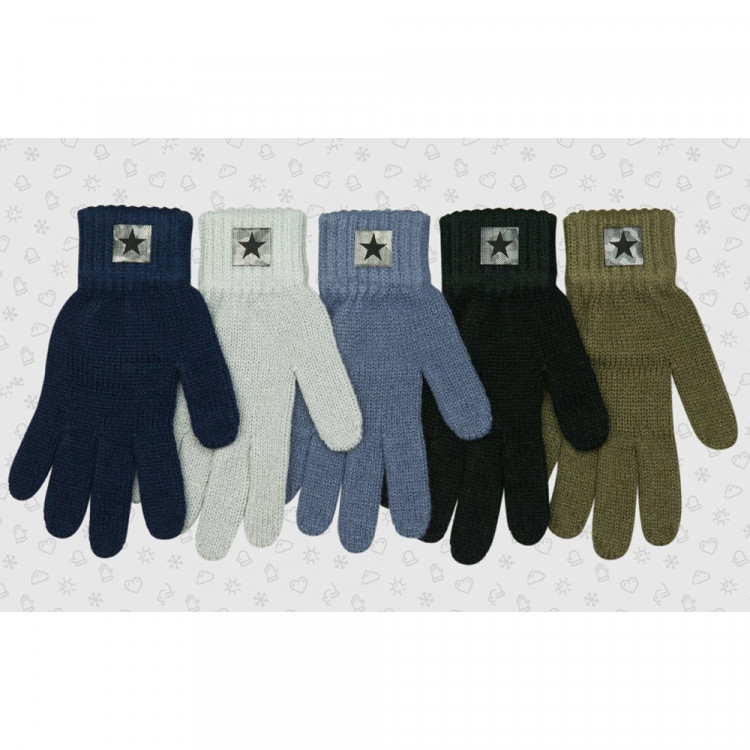 Перчатки для мальчика (Полярик) арт.TG-091 размер 15 (7-8л) цвет в ассортименте