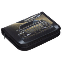 Пенал 1 отделение с откидной планкой (Hatber) Роскошь и стиль190х130мм матовая ламинация 3D фольга с таблицей умножения арт.NPn_46087