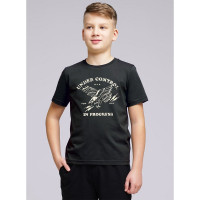 Футболка для мальчика арт.CLE 846490/72кд_п2 размер 34/134-42/158 цвет темно-серый