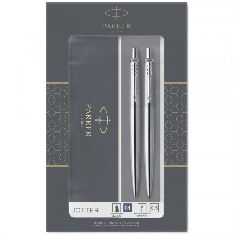 Набор подарочный (PARKER) JOTTER Core KB61, ручка + карандаш механический, металлический корпус, в блистере, арт.1829320/2093256