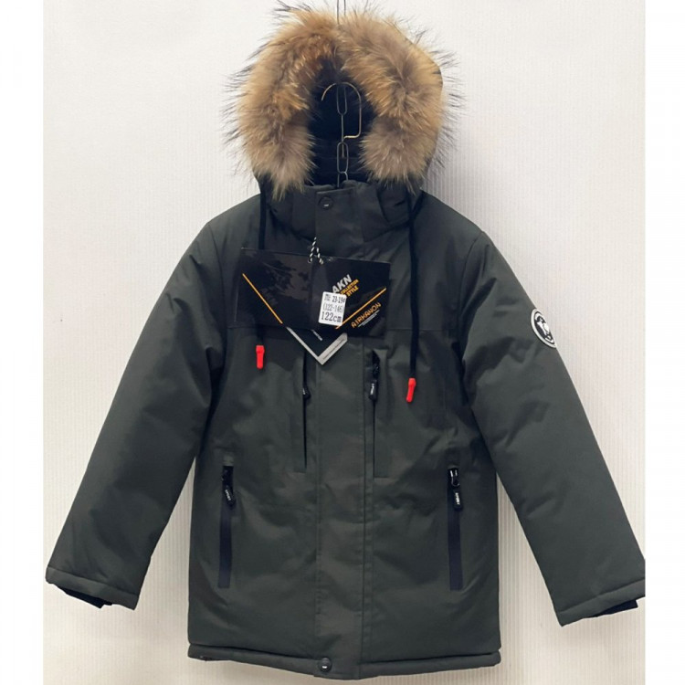 Куртка зимняя для мальчика (AKN) арт.dyl-23-19-3 цвет зеленый