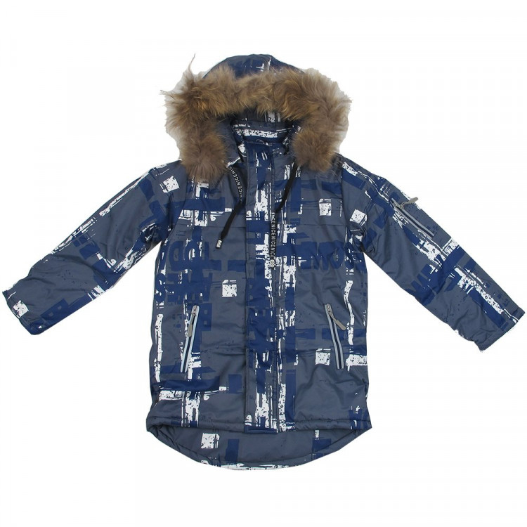 Куртка зимняя для мальчика (ZI TONG) арт.sdh-KF2053-10 цвет серый