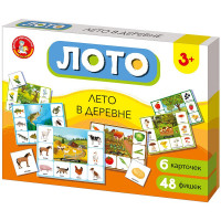 Игра настольная Лото картонное Лето в деревне (ДК) арт.05521