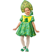 Костюм для девочки Царевна-Лягушка (платье,кокошник) р.26/104-30/116 ткань арт.5225