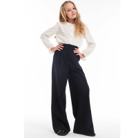 Брюки для девочки (MODERNFECI) артикул W501-B39 размер 36/140-44/170 цвет темно-синий