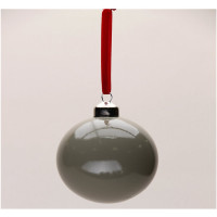 Шар пластик 08см глянцевый цв.коричневый 224 арт.РШ2624