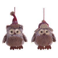 Игрушка декор. "Сова" 12см 2вида арт.741881
