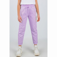 Брюки для девочки артикул DMB 2843 размерный ряд 34/134-44/164 цвет лиловый