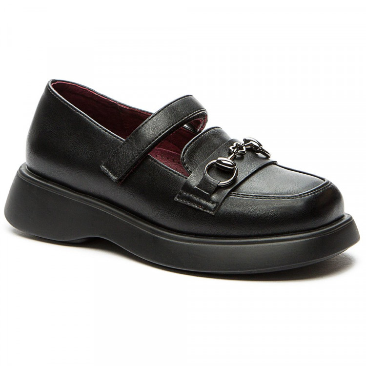 Туфли для девочки (BETSY) черные верх-искусственная кожа подкладка-натуральная кожа артикул 938402/03-01
