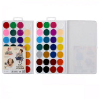 Акварель 28 цветов (ЛУЧ) Школа творчества пластиковая коробка без кисти медовые арт 29С 1759-08