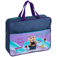 Папка А4 текстиль на молнии ручка-тесьма (deVENTE) Teddy Bear с расширением арт.8056442