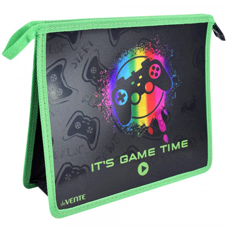 Папка школьная для тетрадей А5 на молнии (deVENTE) It's Game Time арт.8056214