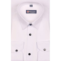 Сорочка подростковая длинный рукав размерный ряд 37/158-164 -41/176-182 цвет белый Brostem арт.DS1A60-4701X на кнопках