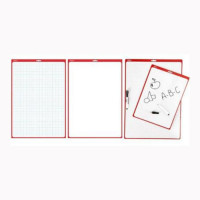 Доска маркерная А3 (Hatber) в клетку двухсторонняя маркер в комплекте арт 03010