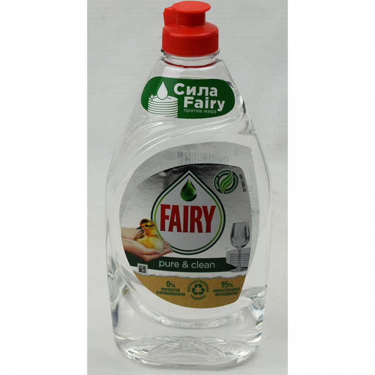 Моющее средство для посуды Fairy Oxi 450мл Pure&Clean (Ст.10)