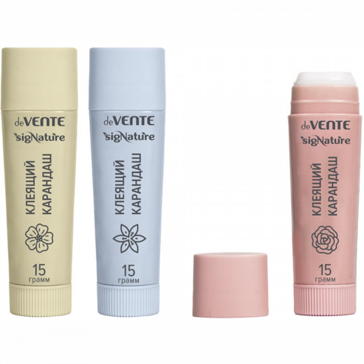Клей-карандаш 15г deVENTE (быстросохнущий) sigNATURE PVP основа арт.4042501 (Ст.12/324)