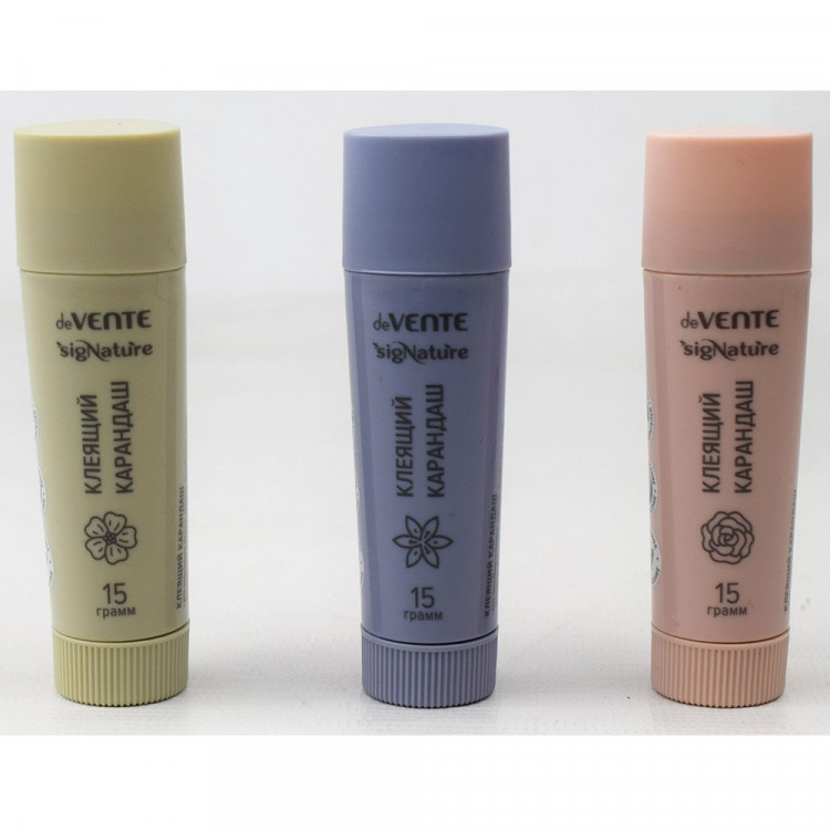 Клей-карандаш 15г deVENTE (быстросохнущий) СигНАТУР (sigNATURE) PVP основа арт.4042501 (Ст.12/324)