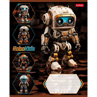 Тетрадь 18 листов клетка (Hatber) Робо ассорти арт 18Т5В1