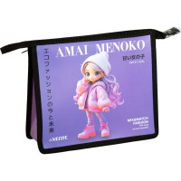 Папка школьная для тетрадей А5 на молнии deVENTE Амаи Меноко (Amai Menoko) арт.8056602