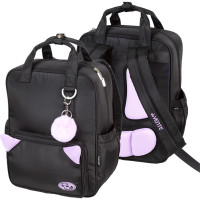 Рюкзак для девочек deVENTE Пушистые уши. Енот (Fluffy Ears. Raccoon) 39х32х14 см арт.7033607