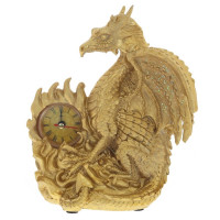 Статуэтка декоративная  "Дракон с часами" 21см арт.793583