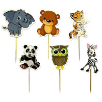 Шпажки "Веселый зоопарк" 06шт/наб. арт.6048068