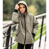 Куртка осенняя  для мальчика (Батик) арт.Харли цвет хаки