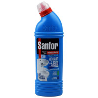 Чистящее средство для сантехники Sanfor 750г WC gel, морской бриз арт.29734 (Ст.15)