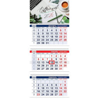 Календарь настенный 3-бл 2026 297*750мм "Мой офис" на 3 гребнях Хатбер арт.3Кв3гр3_34388