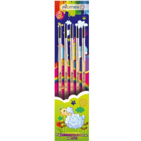 Набор кистей пони 5 штук в наборе (Attomex) №1, 2, 3, 4, 5 арт 8072725