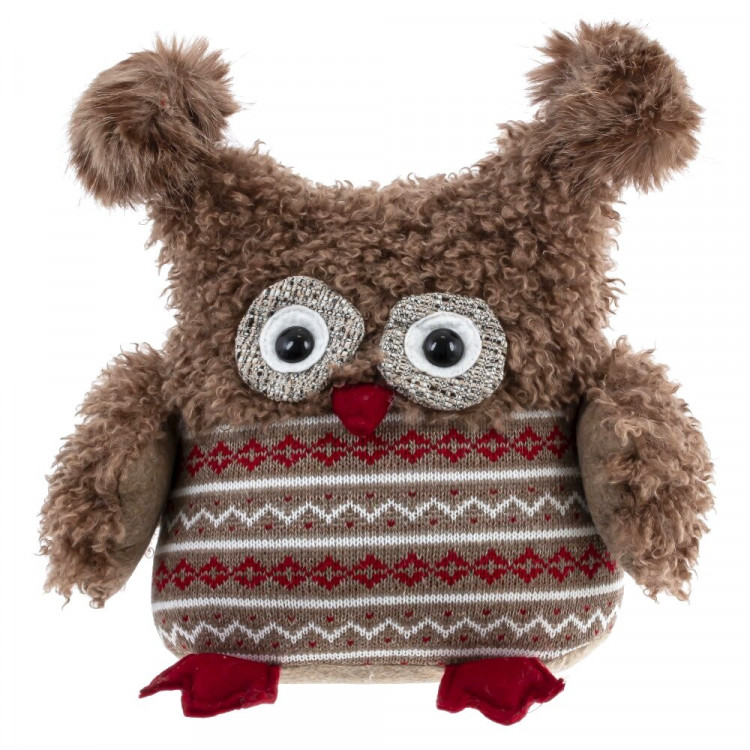 Игрушка декор. "Сова" 13см цв.коричн.арт.813399